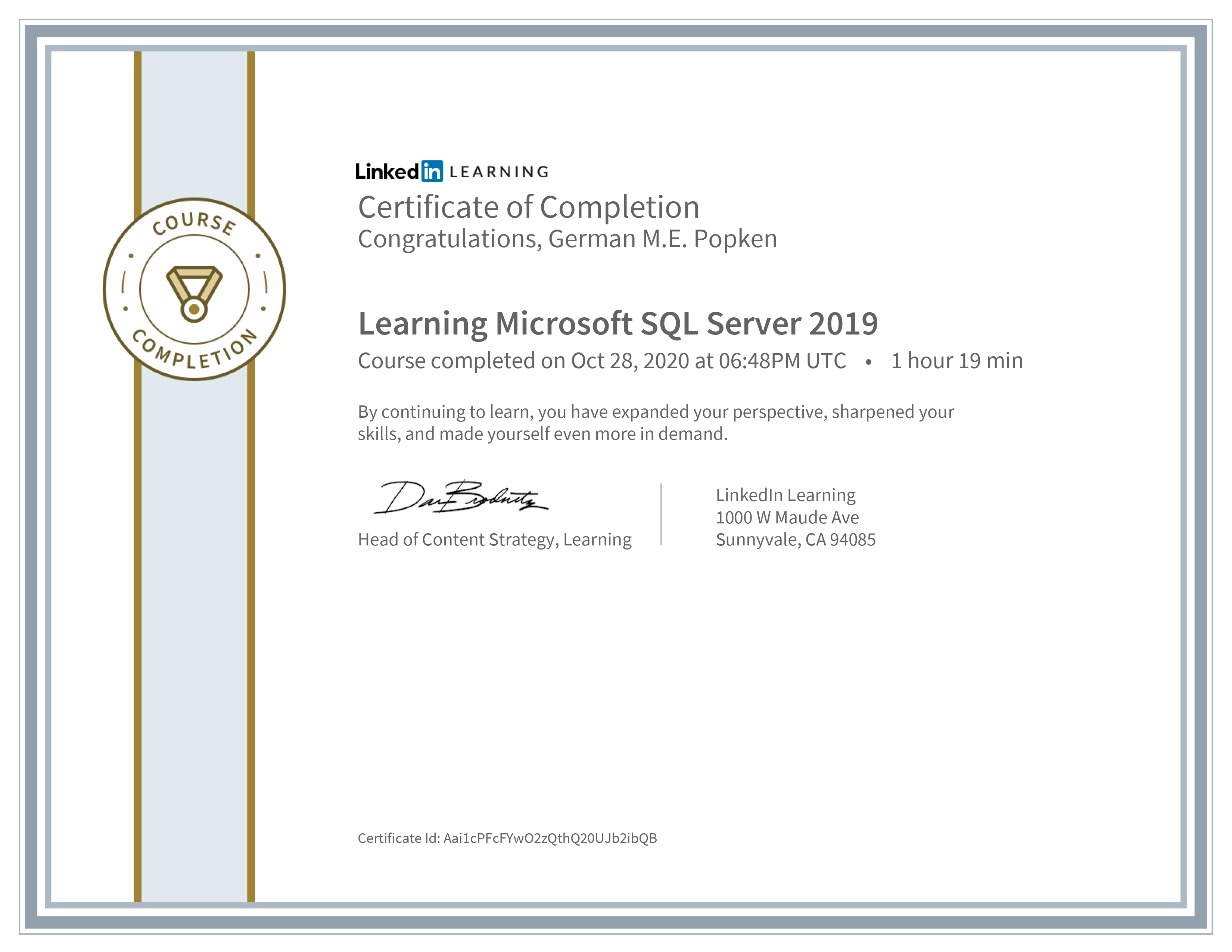 Microsoft SQL Server 2019
